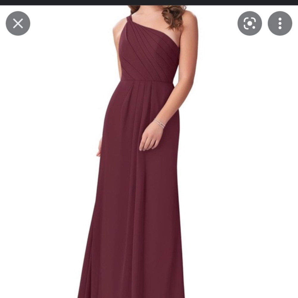 Azazie Carissa bridesmaid dress in dark navy